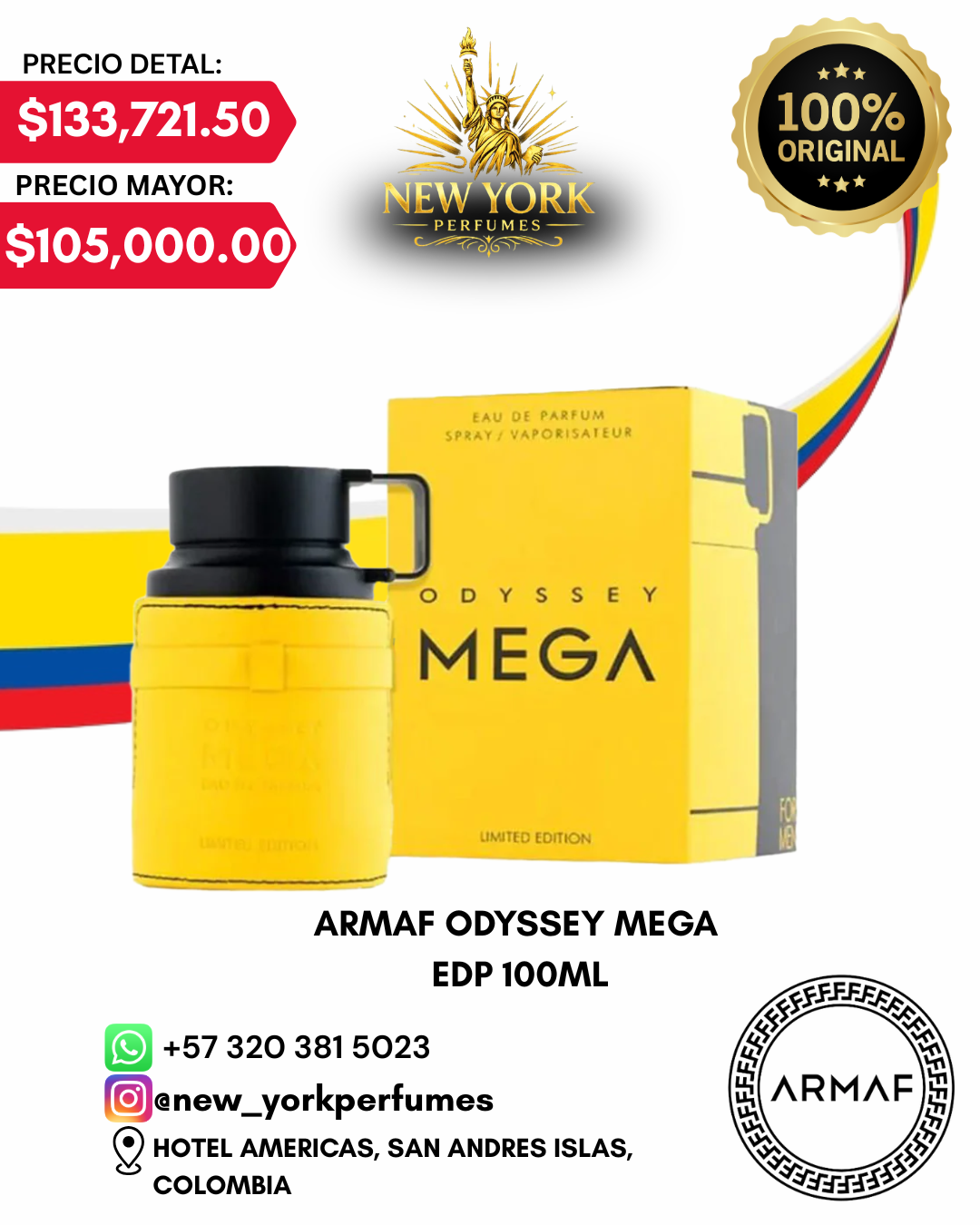 ARMAF ODYSSEY MEGA EDP 100ML