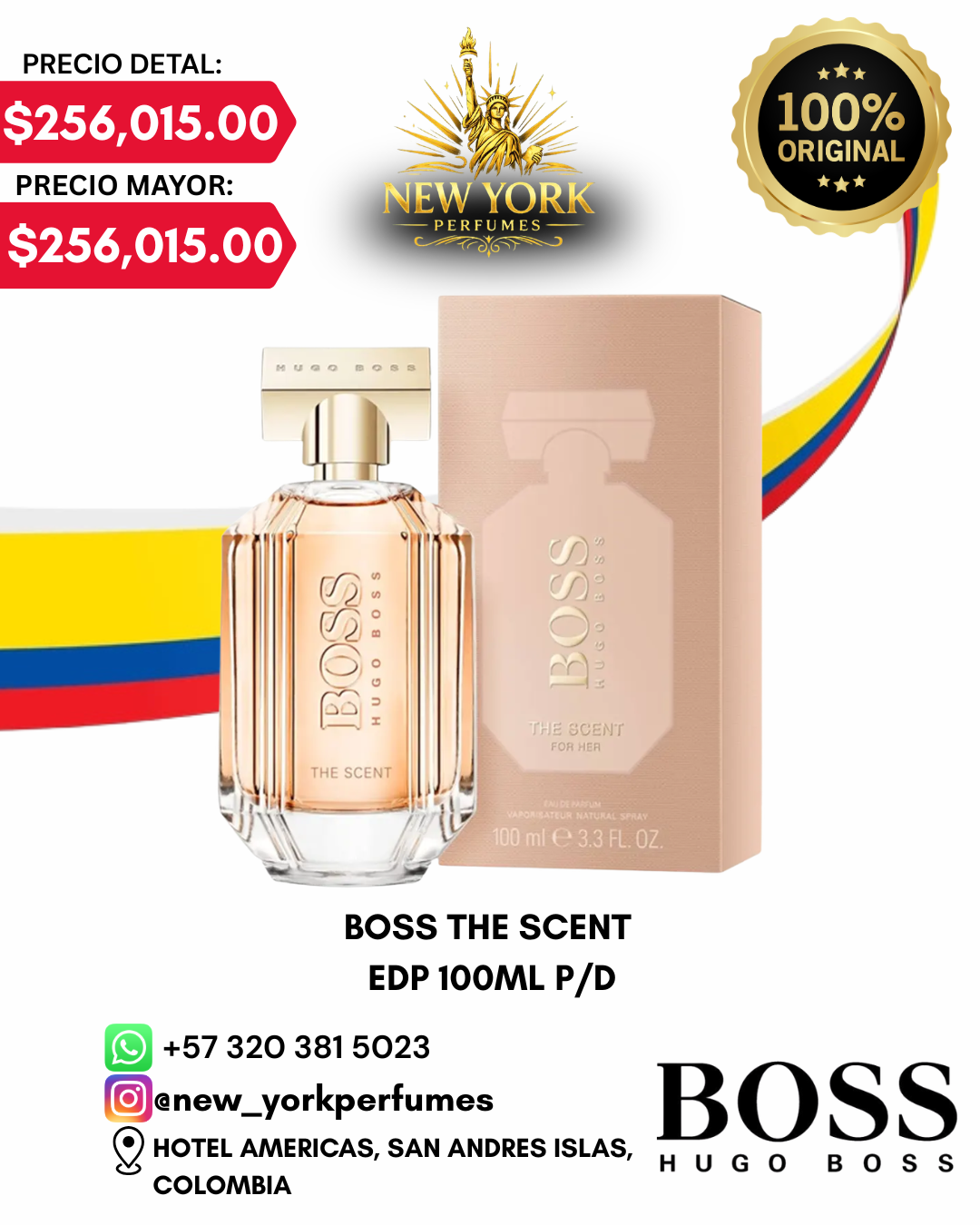 BOSS THE SCENT EDP 100ML H/D