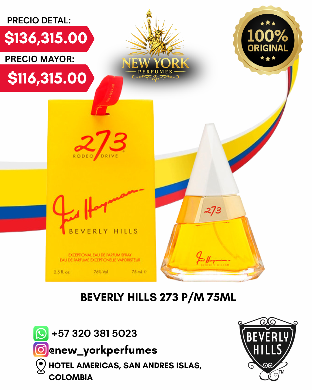 BEVERLY HILLS 273 H/M 75ML