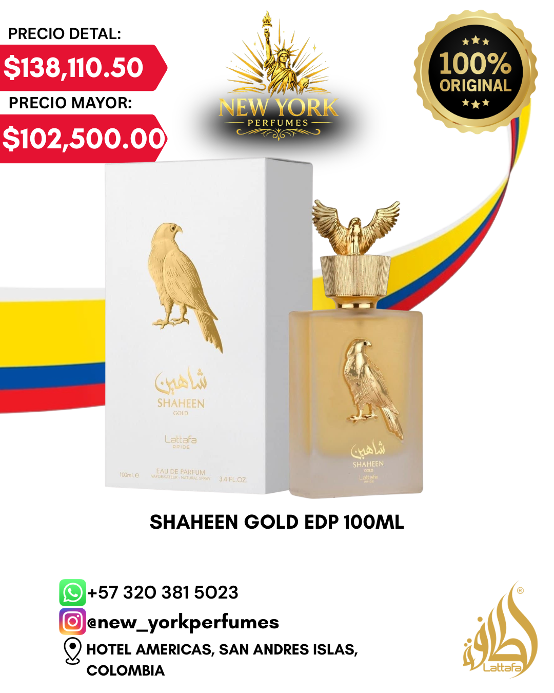 SHAHEEN GOLD EDP 100ML