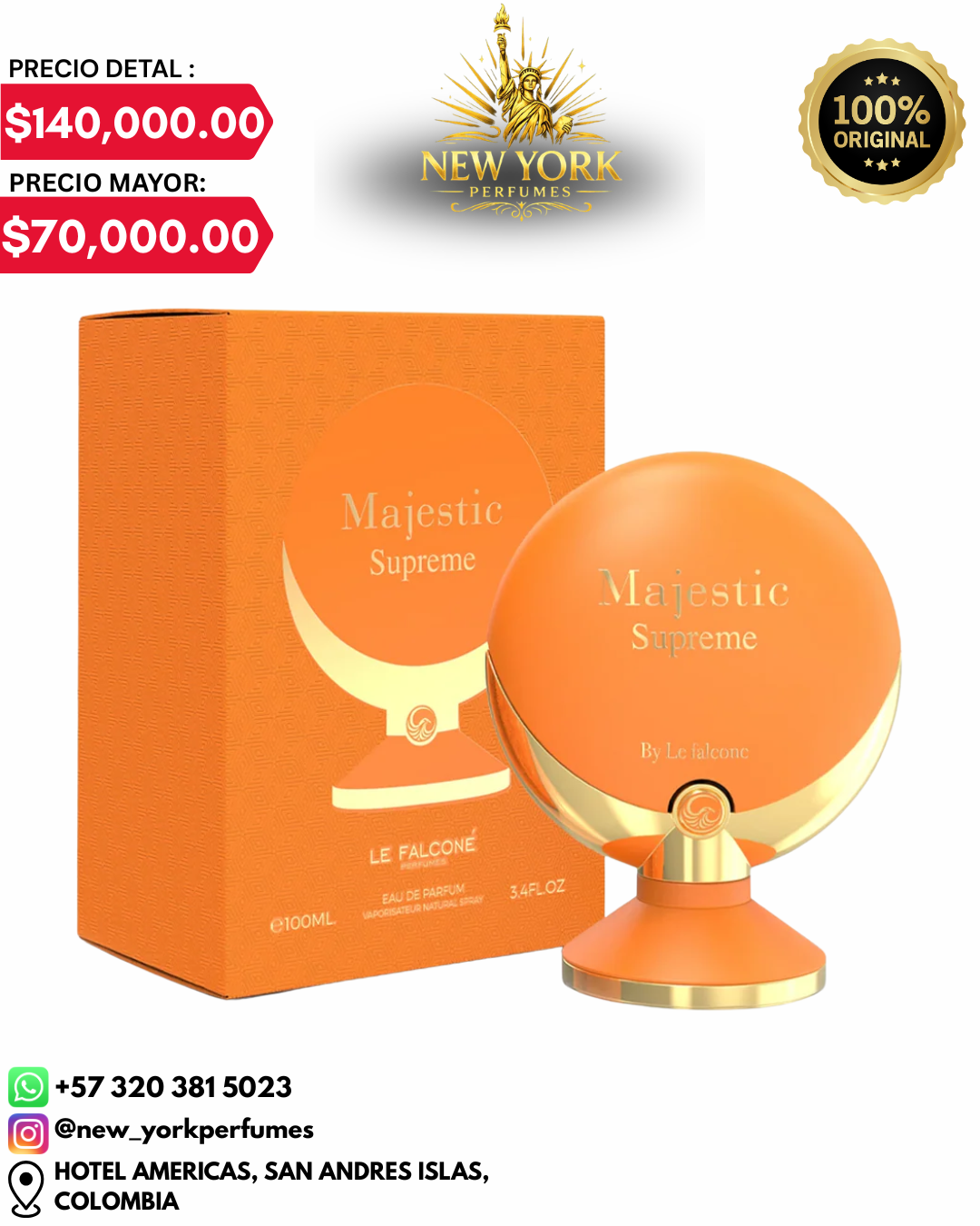 Majestic Supreme Le Falcone Edp 100ML Unisex