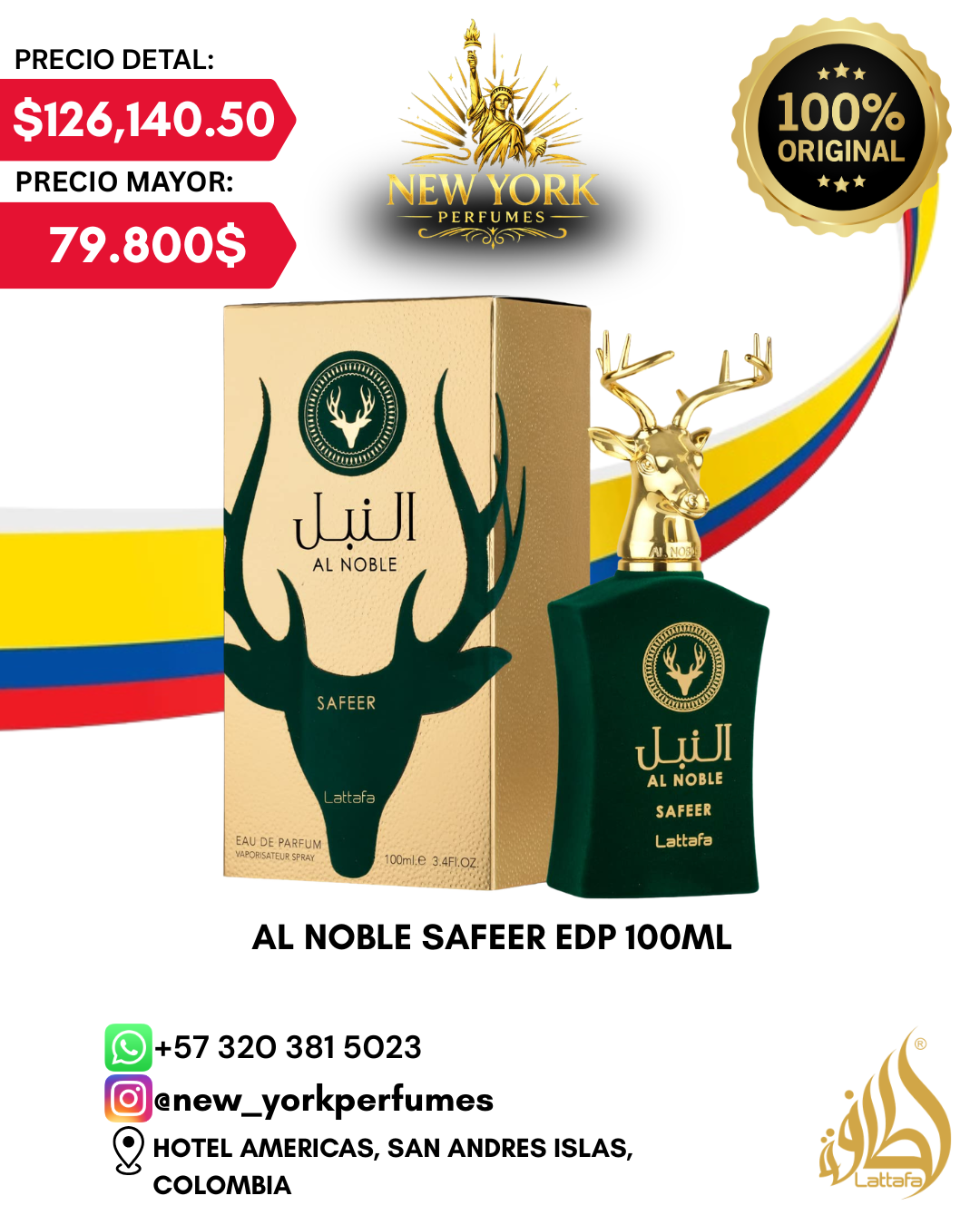 AL NOBLE SAFEER EDP 100ML