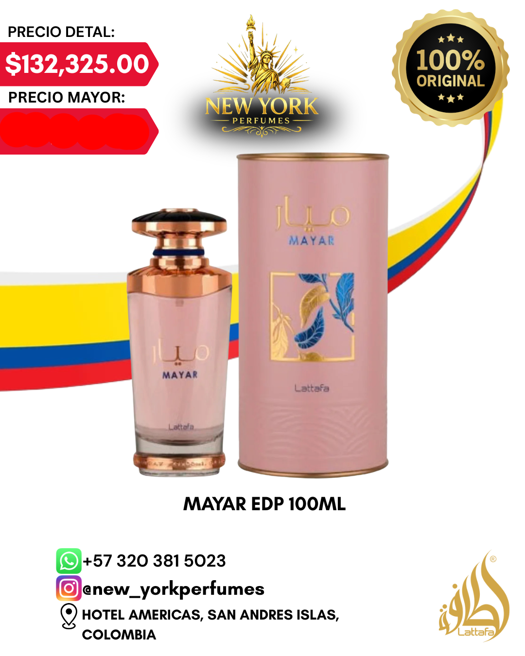MAYA EDP 100ML DE LATTAFA
