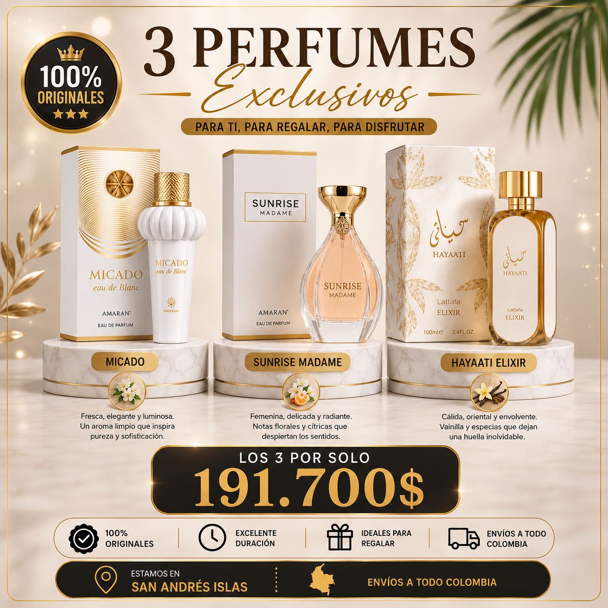 3 Exclusive Perfumes Combo – Elegance and Sophistication