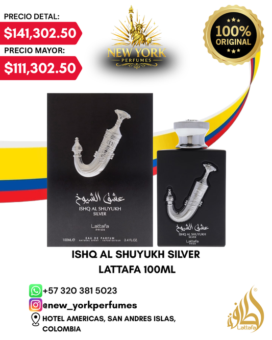 Ishq Al Shuyukh Silver de Lattafa