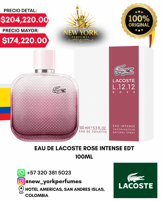 EAU DE LACOSTE ROSE INTENSE EDT 100ML