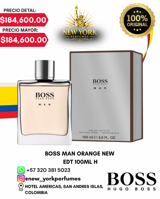 BOSS MAN ORANGE EDT NUEVO 100ML H
