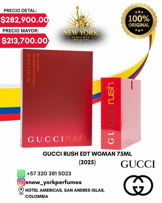 GUCCI RUSH EDT MUJER 75ML 2025