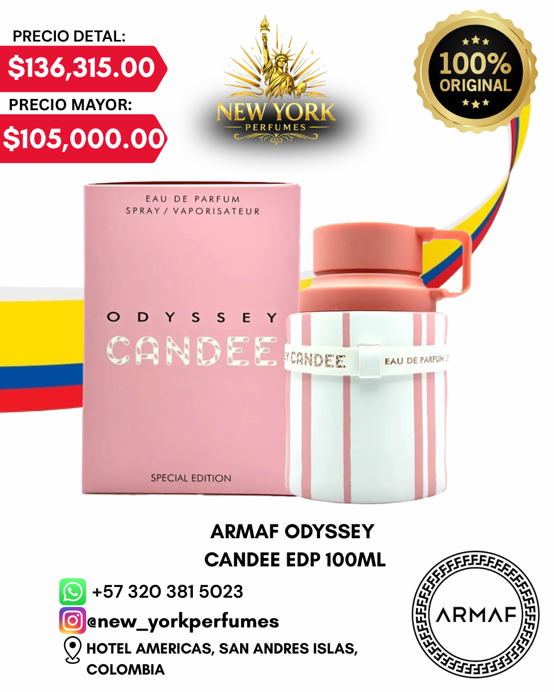 ARMAF ODYSSEY CANDEE EDP 100ML