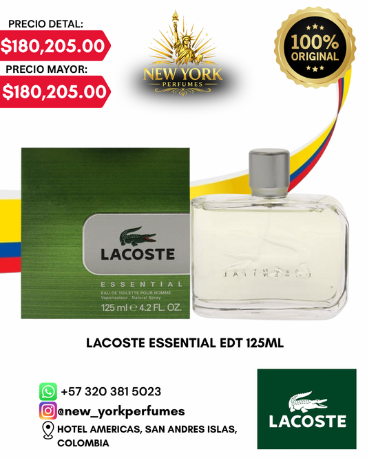 EAU DE LACOSTE ESSENTIAL EDT 125ML