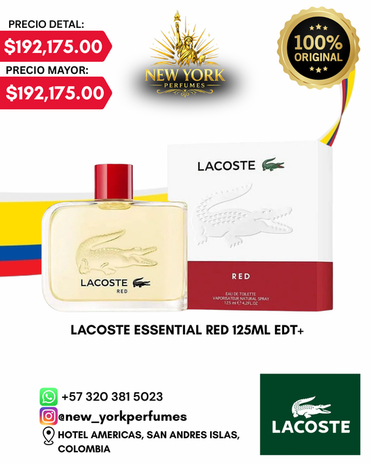 EAU DE LACOSTE ESSENTIAL RED EDT+ 125ML