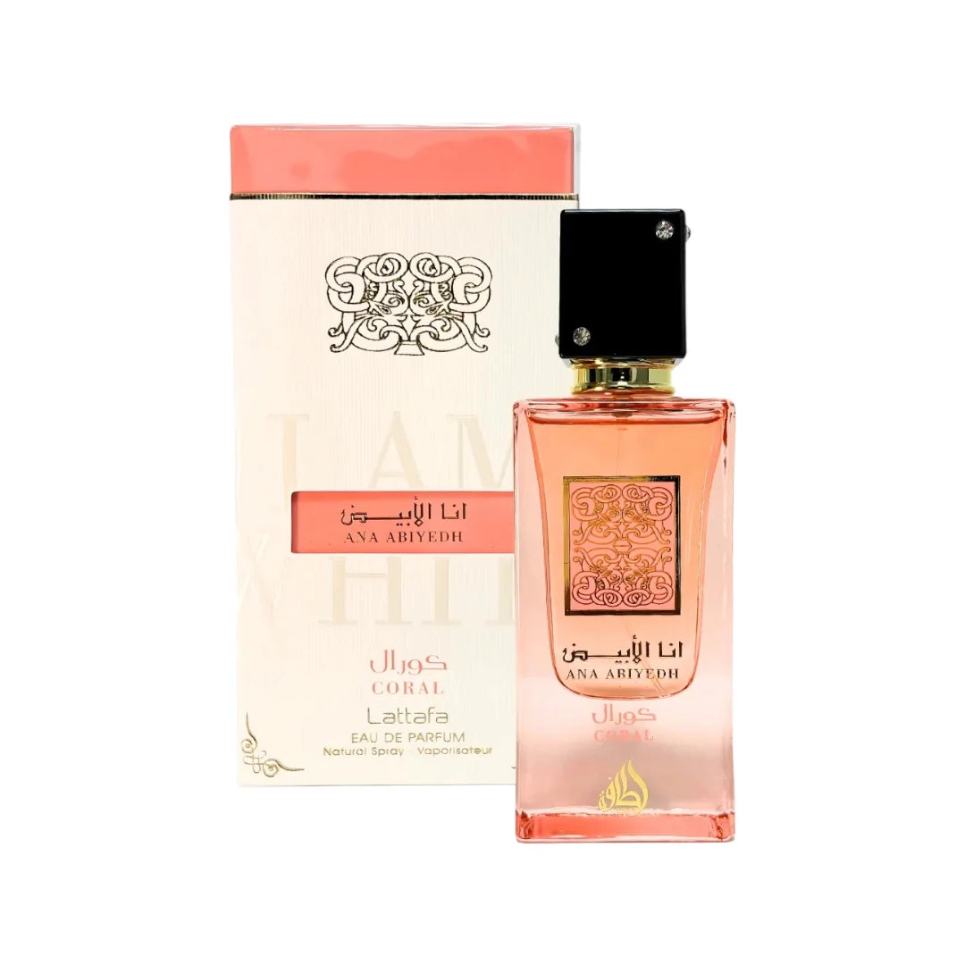 Ana Abiyedh Coral Eau De Parfum de Lattafa - Perfume Afrutado y Floral