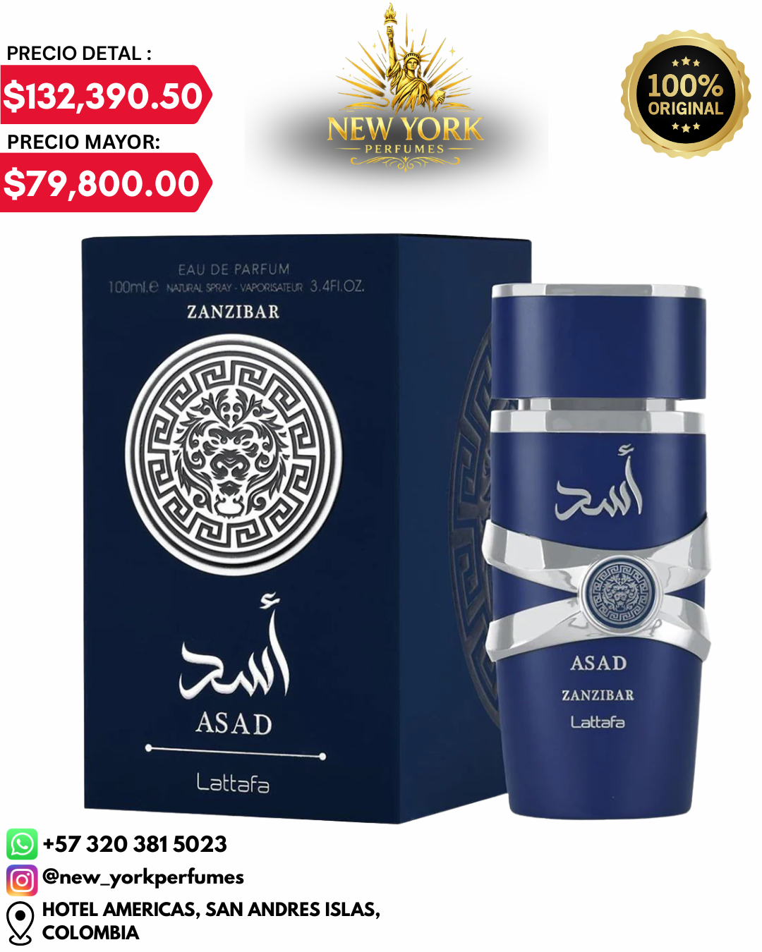 ASAD ZANZÍBAR EDP 100ML
