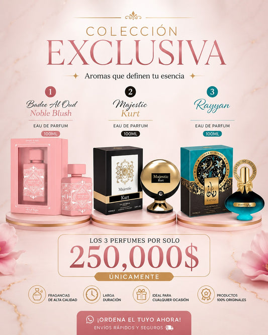 Los 3 perfumes por solo 250.000$
