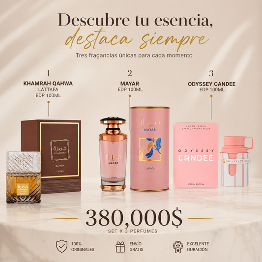 3 original luxury perfumes for only $380,000