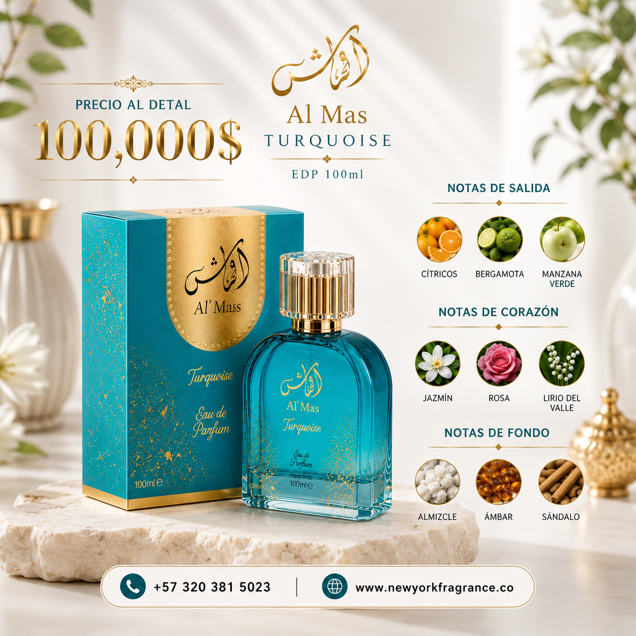 AL MAS TURQUOISE SAHARI 100ML