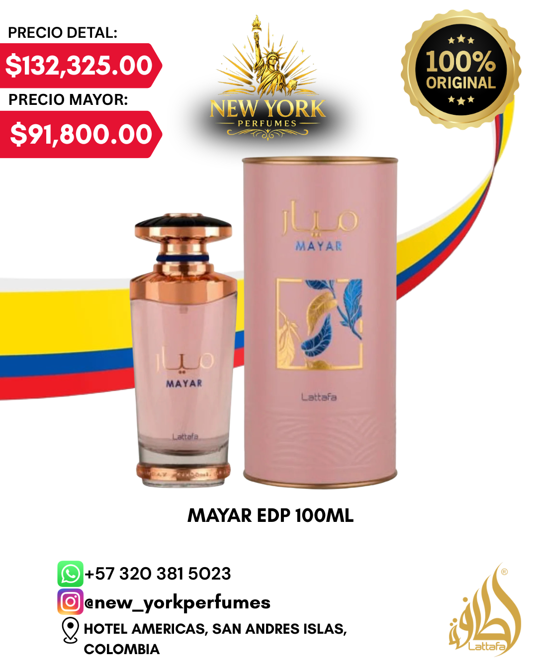 MAYA EDP 100ML DE LATTAFA