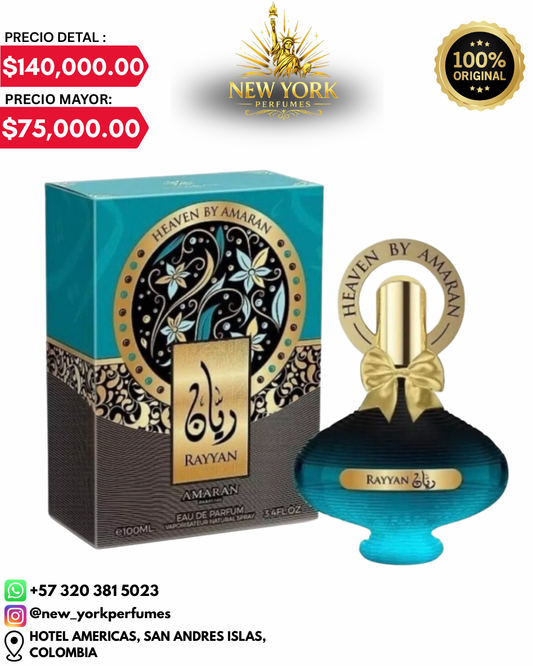 RAYYAN PERFUM BY AMARAN EAU DE PARFUM 3.4 OZ.