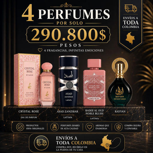 Combo 4 Exclusive Perfumes - Scents that Captivate